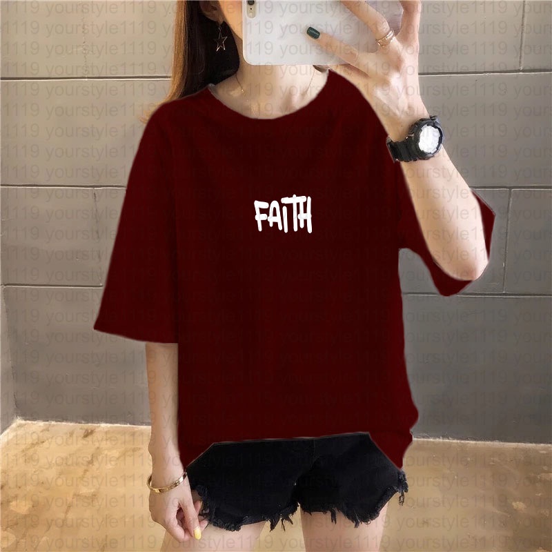 YOURSTYLE1119 - KAOS FAITH LEBARAN KEKINIAN TERLARIS KEREN UNISEX OVERSIZE