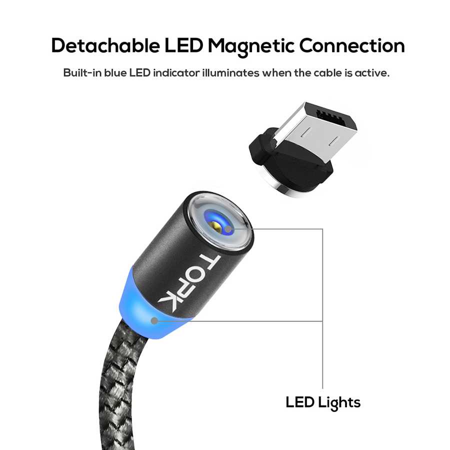 TG-A1 TOPK Kabel Charger Magnetic Micro USB - CS1711