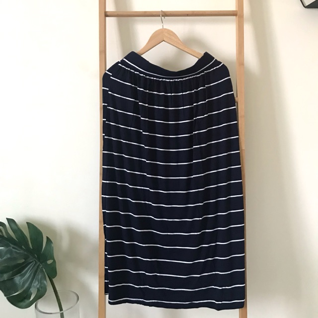 Preloved Stripes Skirt Cotton On