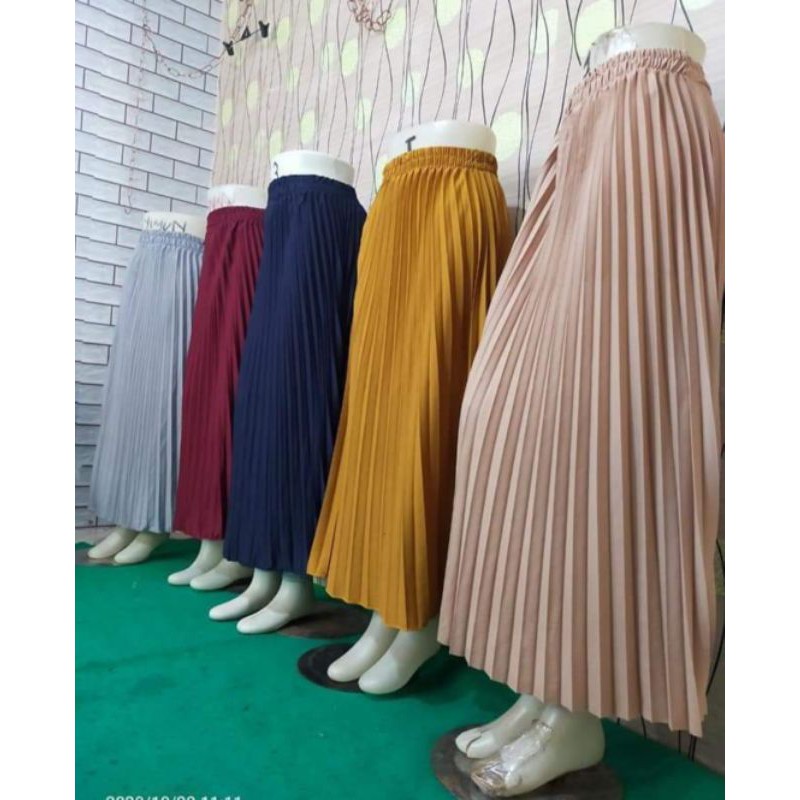 ROK PLISKET PREMIUM /ROK PANJANG MUSLIM/ ROK MAYUNG