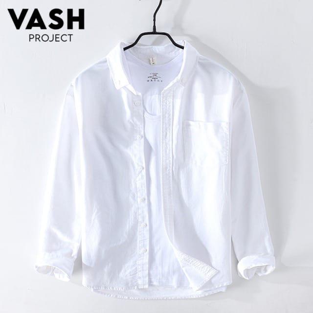 Baju Kemeja Pria Kasual Polos Hitam Putih Lengan Panjang Kemeja Pria Kasual Polos Original Distro Ke