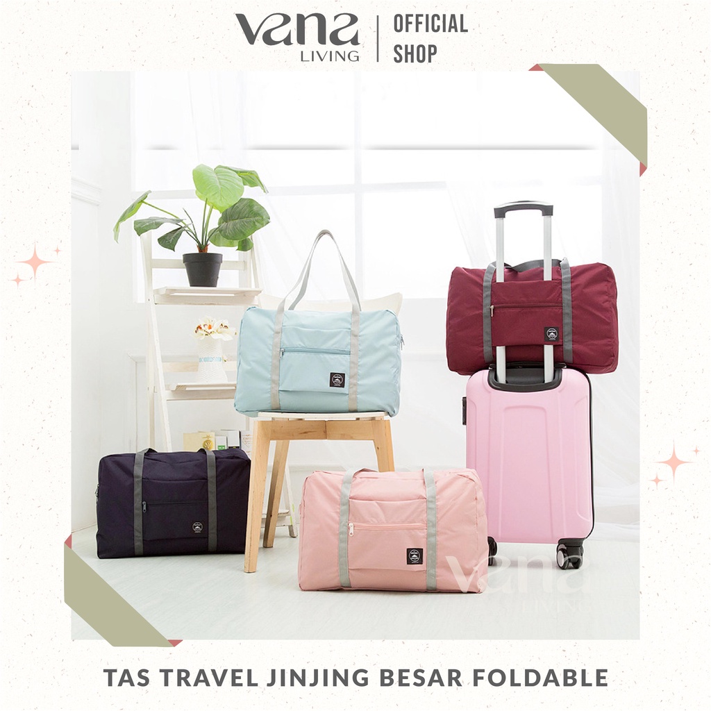 Vana Tas Travel Jinjing Lipat Besar Travelling Bag Hand Carry Luggage Anti Air Waterproof Folding Bag Organizer untuk Pria Wanita