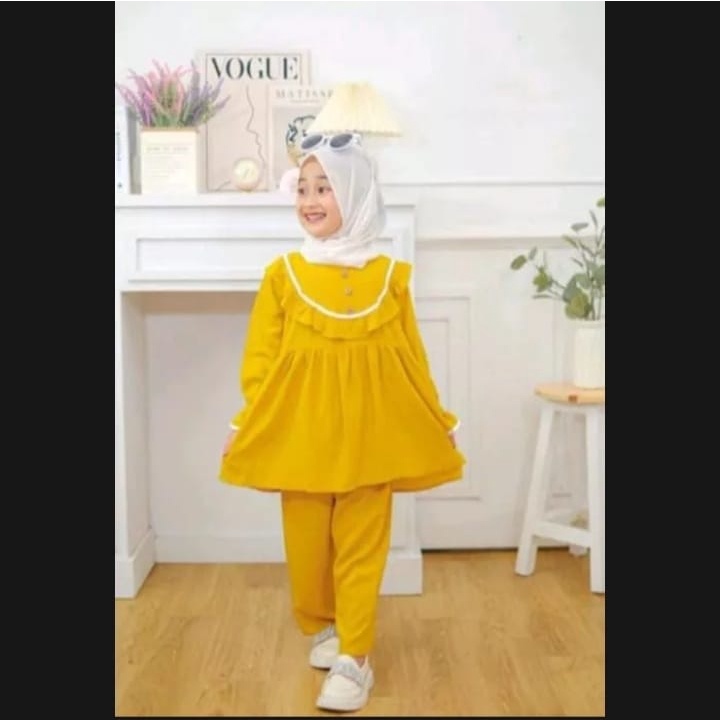Setelan anak Kalisa 3-12 tahun // setelan tunik Kalisa terbaru