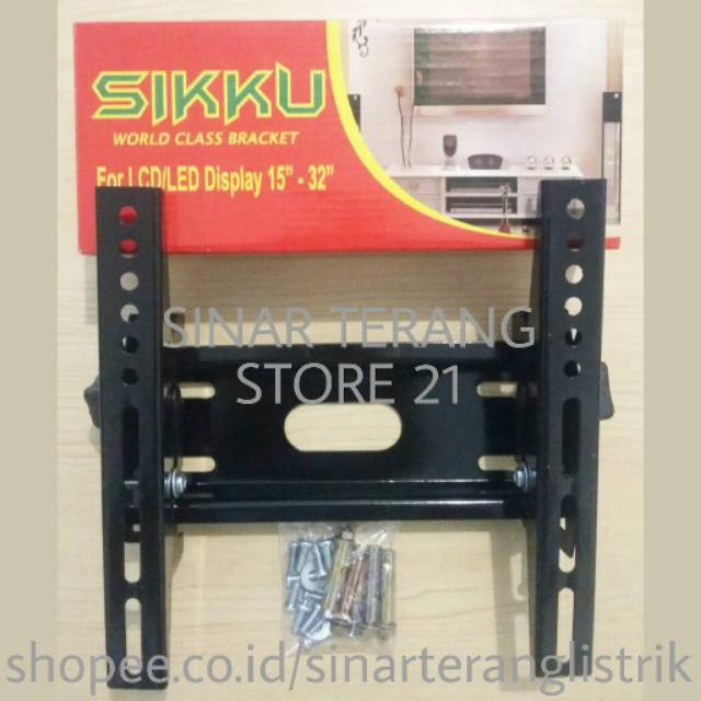 SIKKU Bracket TV LCD - LED 14 - 32 Inchi Wall Breket Dinding UNIVERSAL LG Samsung Panasonic Sharp