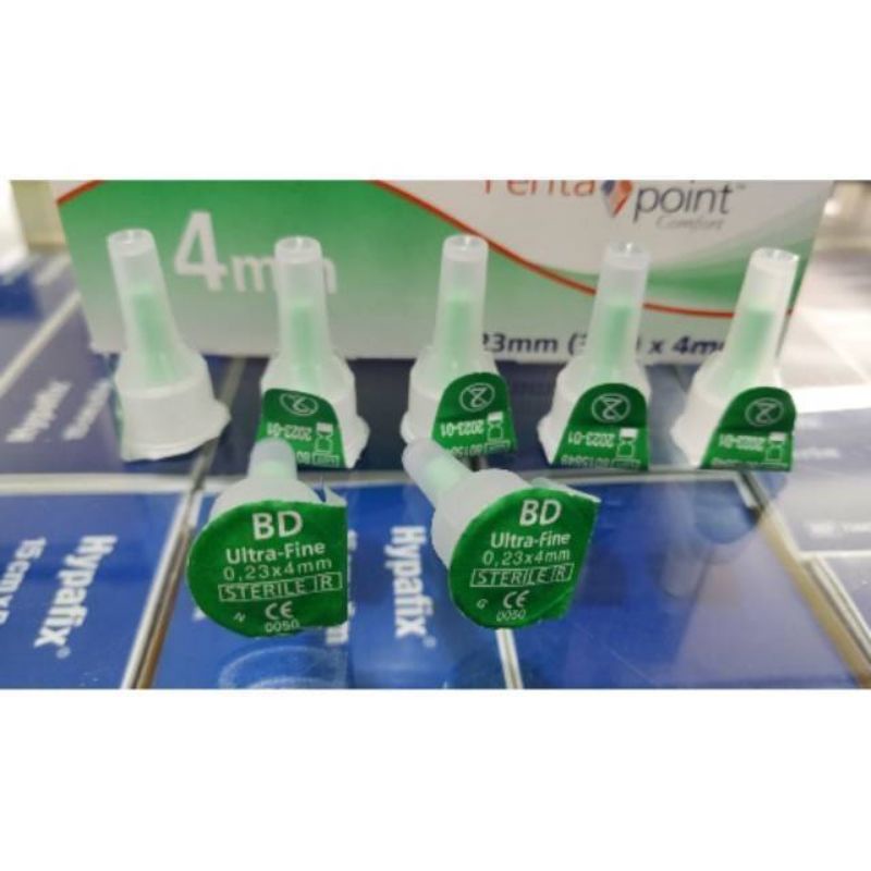 Jarum Insulin BD 4ml isi 100pcs / Jarum Insulin Hijau Ultrafine / BD Ultra-Fine 4ml / Jarum Insulin ULTRAFINE