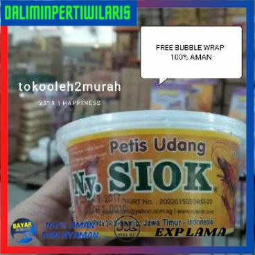 

BISA COD Petis Udang Nyoya/ Ny. Siok Istimewa 250 gram Termurah Ori (Free Bubble Wrap) BERMUTU