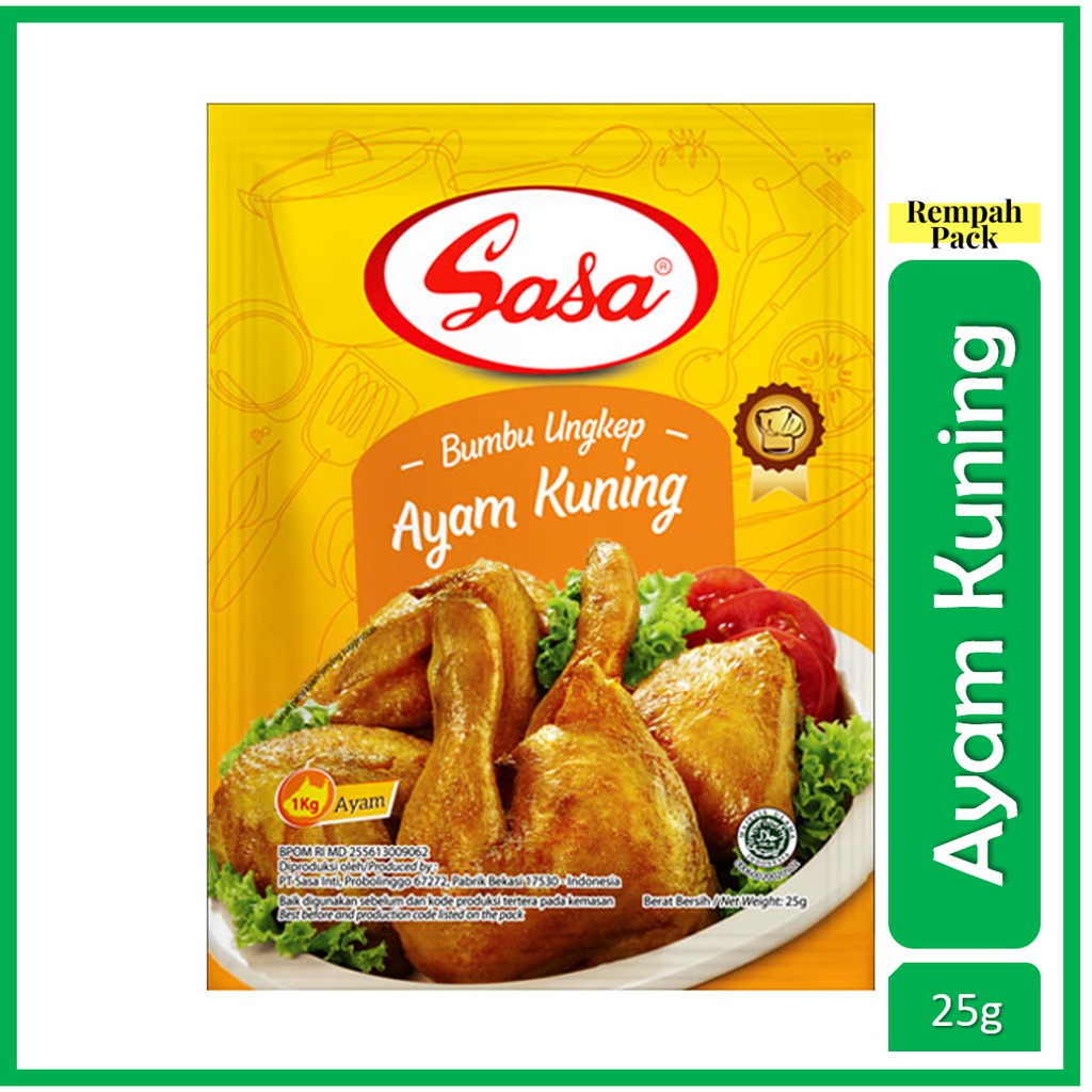 SASA BUMBU NASI GORENG - SASA BUMBU NASI GORENG BBQ - bumbu nasi goreng - sasa nasi goreng - SASA AYAM KUNING