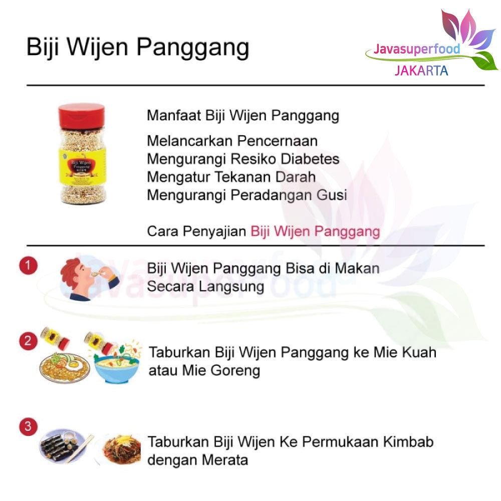 Biji Wijen Panggang / Sesame Seeds Roasted 50g