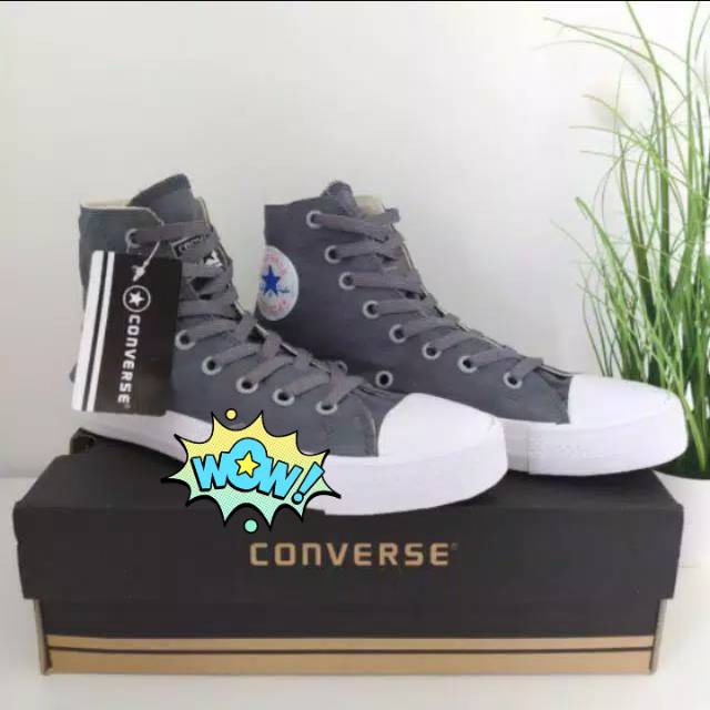 Grosir sepatu Converse all star tinggi CT Abu abu murah berkualitas