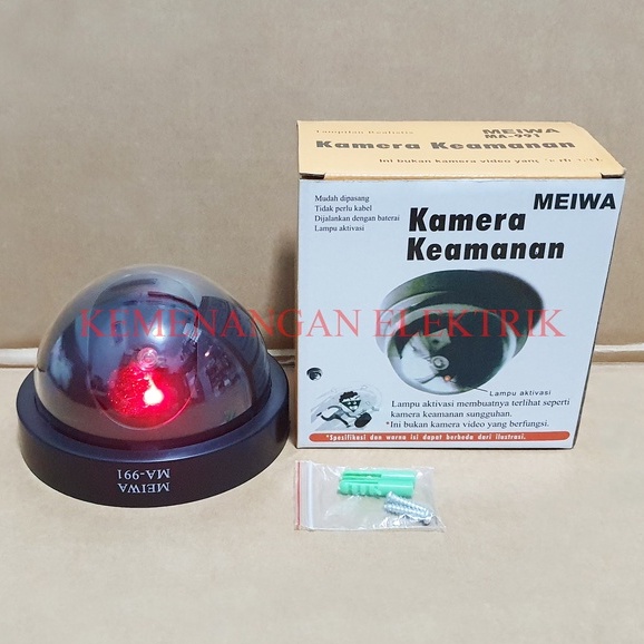 MEIWA CCTV PALSU / DUMMY / FAKE / TIRUAN / SECURITY CAMERA / KAMERA SIMULASI REPLIKA