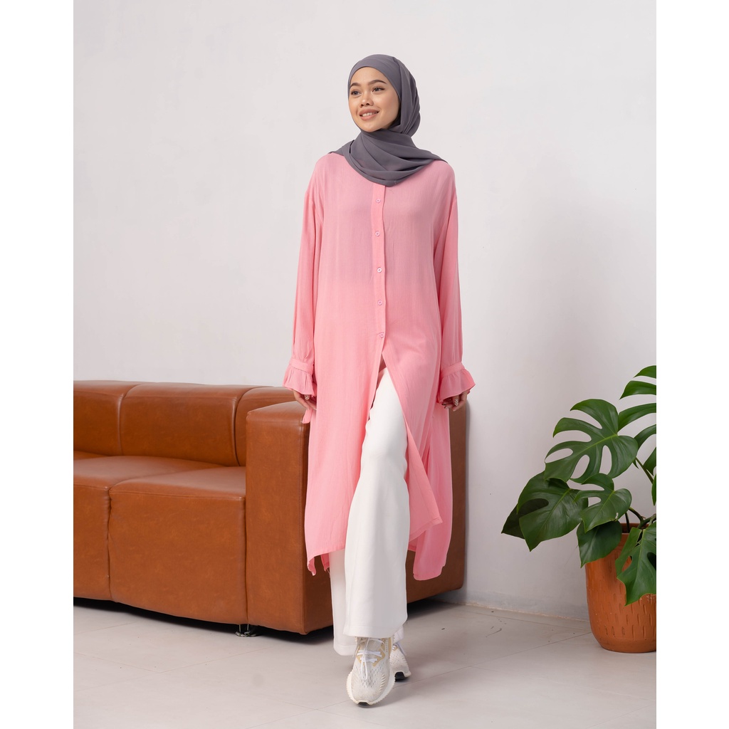 TUNIK DRESS LAUREL RAYON WRINKLE PREMIUM TUNIC B364