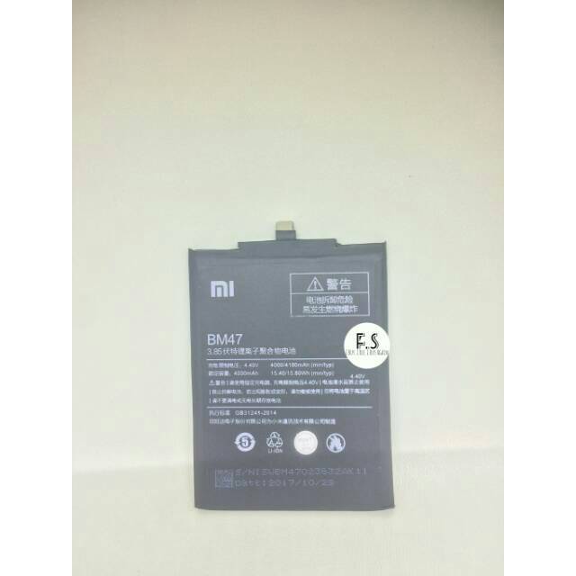 Baterai / Battery / Batre Xiaomi Redmi 4X Redmi 3 Pro BM 47 BM47 Original Garansi