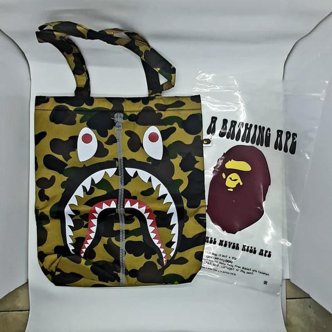 KREDIT TAS SELEMPANG COWOK TERMURAH■ TOTEBAG BAPE APPENDIX MAGAZINE / TAS BAPE / TAS BATHING APE /