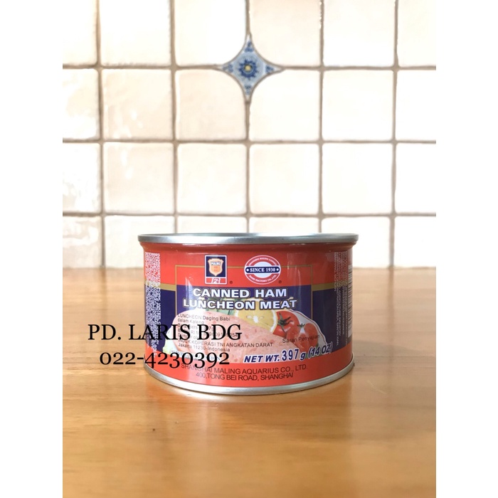 

✨COD✨ MALING HAM PREMIUM TTS BRAND 397GR (PORK LUNCHEON MEAT/NON HALAL)