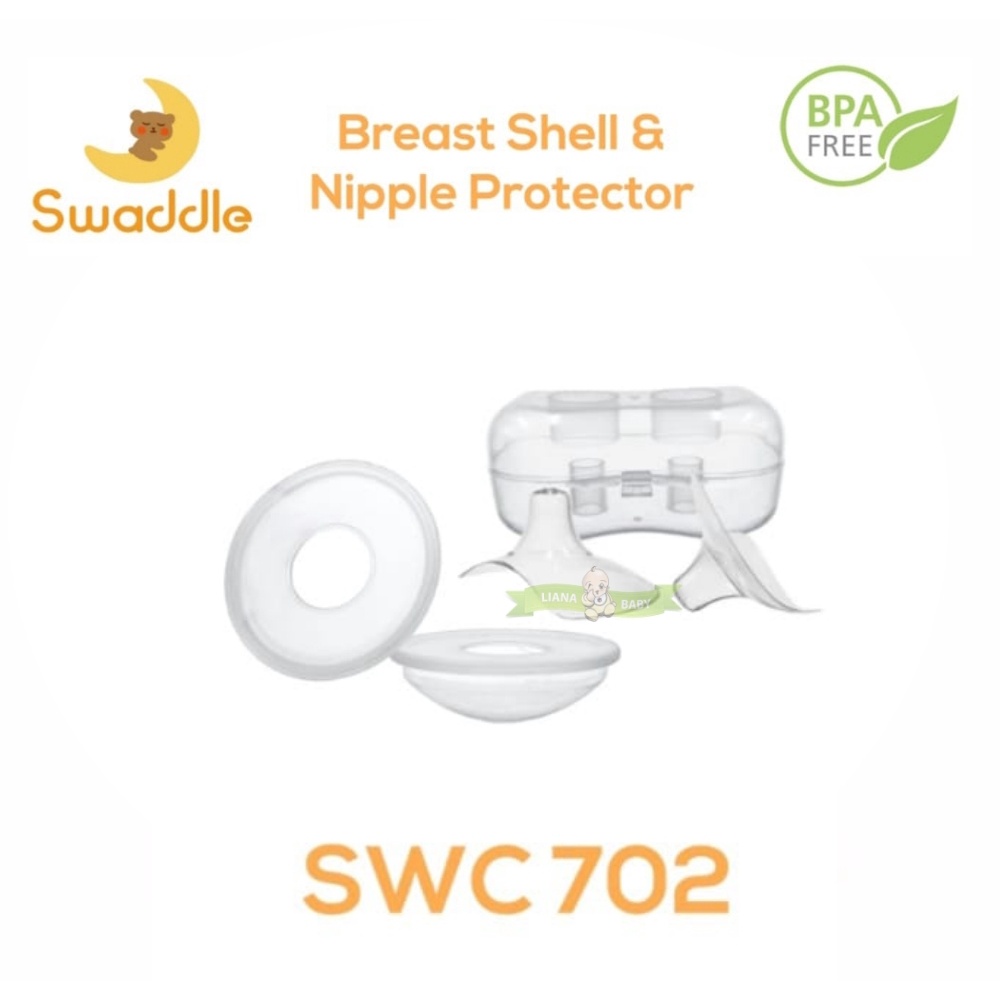 PMS252 SWADDLE  BRESTSHIELD + NIPPLE PROTECTOR BREASTMILK SET 2IN1 SWC702