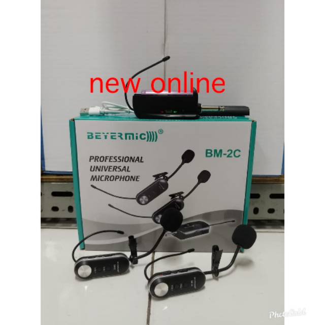 Mic wireless clip on/jepit BEYERMIC BM 2C original 2jepit