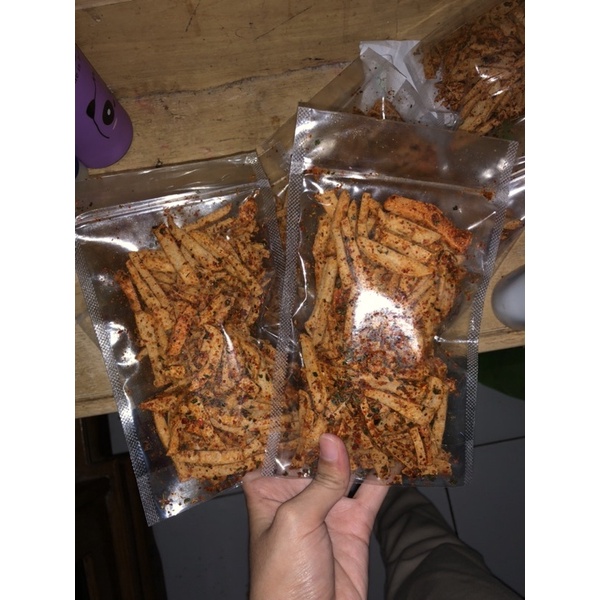 BASRENG STIK VIRAL PEDAS DAUN JERUK 125 GRAM-2