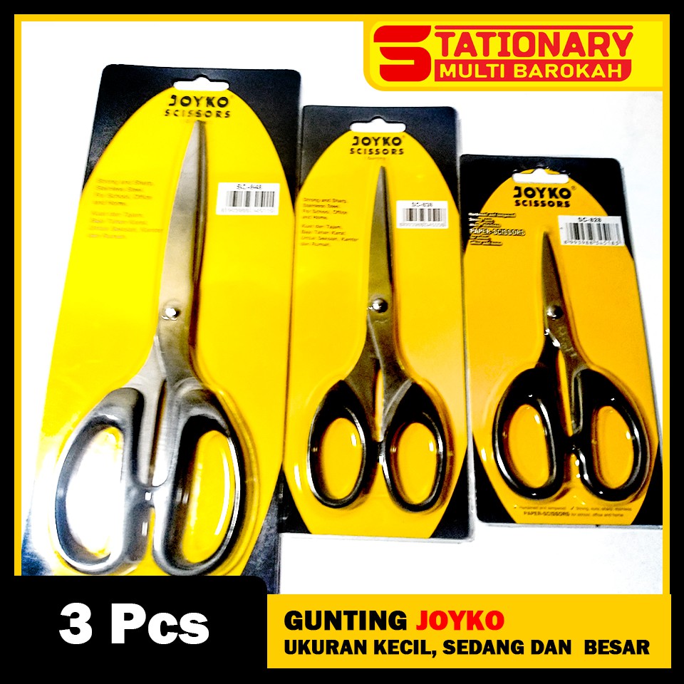 

Gunting Joyko Scissors 3 Pcs