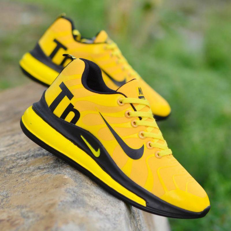 NIKE AIRMAX TN YELLOW - Sepatu Sneakers Pria Nike Airmax TN Yellow Olahraga Jogging Running