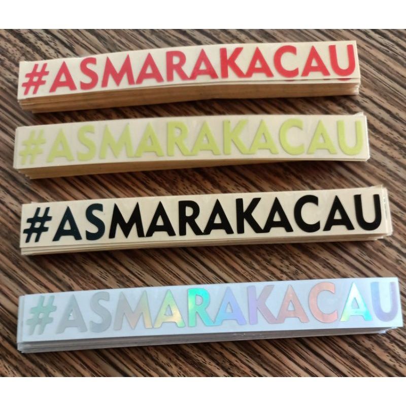 

Stiker Asmara Kacau / Stiker #ASMARAKACAU / Stiker Viral / Stiker Kekinian