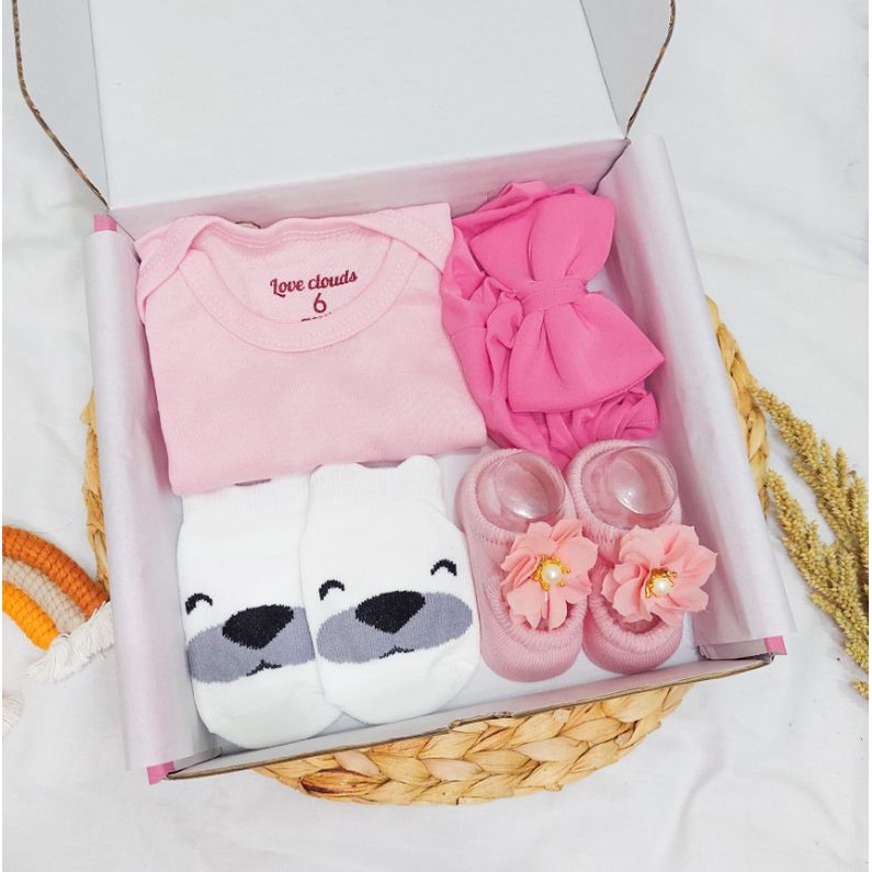 Hampers Bayi / Kado Bayi / hampers bayi perempuan / hampers bayi laki laki / Hampers Baby-Cutest Baby Pink