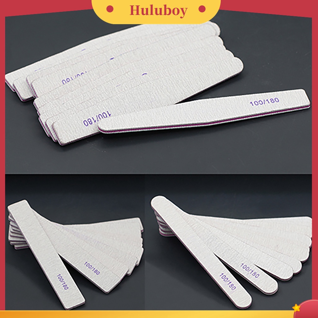 Huluboy Huluboy♡ 10pcs / Set Kikir Kuku Efektif Mudah Digunakan Untuk Manicure
