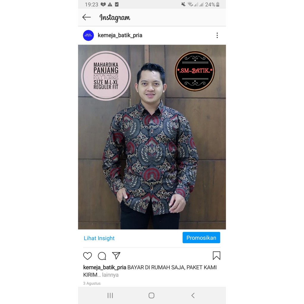 KEMEJA BATIK PRIA