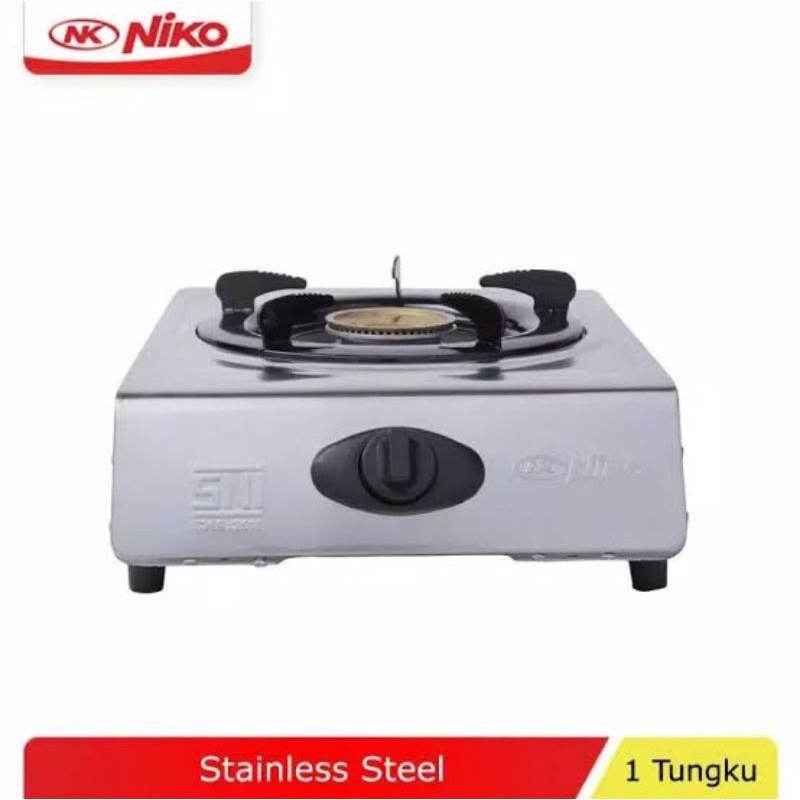 Kompor Gas 1 Tungku Stainless Steel NIKO