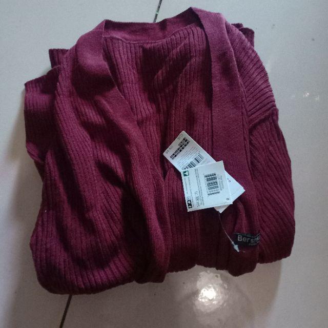 KARDIGAN WANITA RAJUT  OVERSIZE CARDI CARDIGAN  BERSHKA  