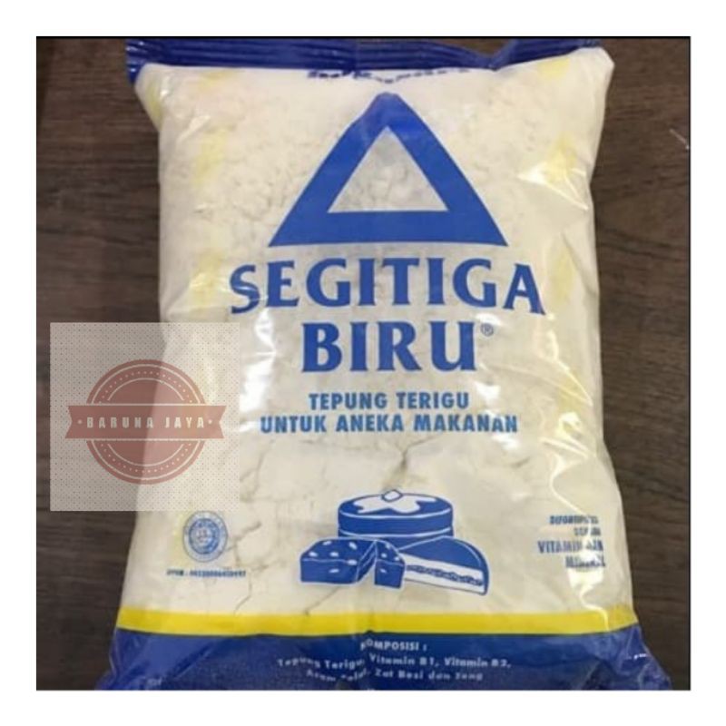 

TEPUNG TERIGU SEGITIGA BIRU KEMASAN 1 KG /TEPUNG SEGITIGA BIRU