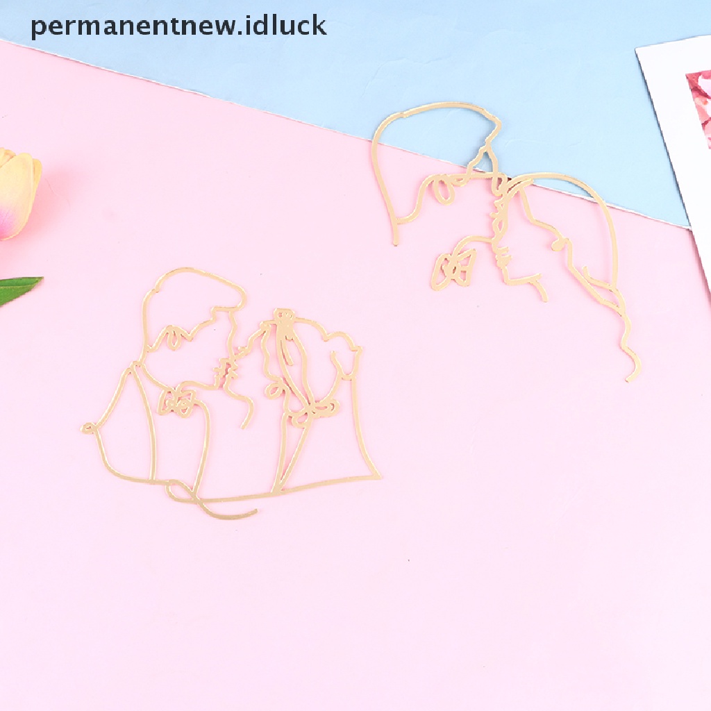 Topper Kue Ulang Tahun Desain Garis Abstrak Minimalis Bahan Akrilik Warna Emas Untuk Pesta