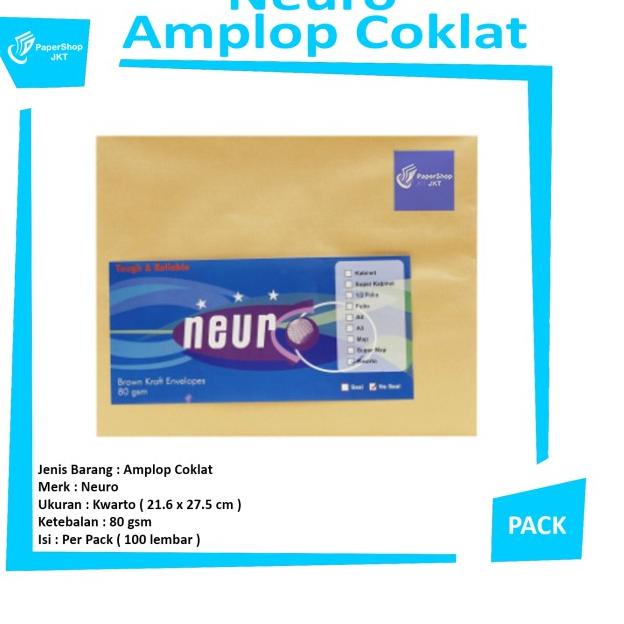 

▲ HOT PROMO!!! Amplop Coklat Ukuran Kwarto Neuro ( 21 x 27 cm ) ♘