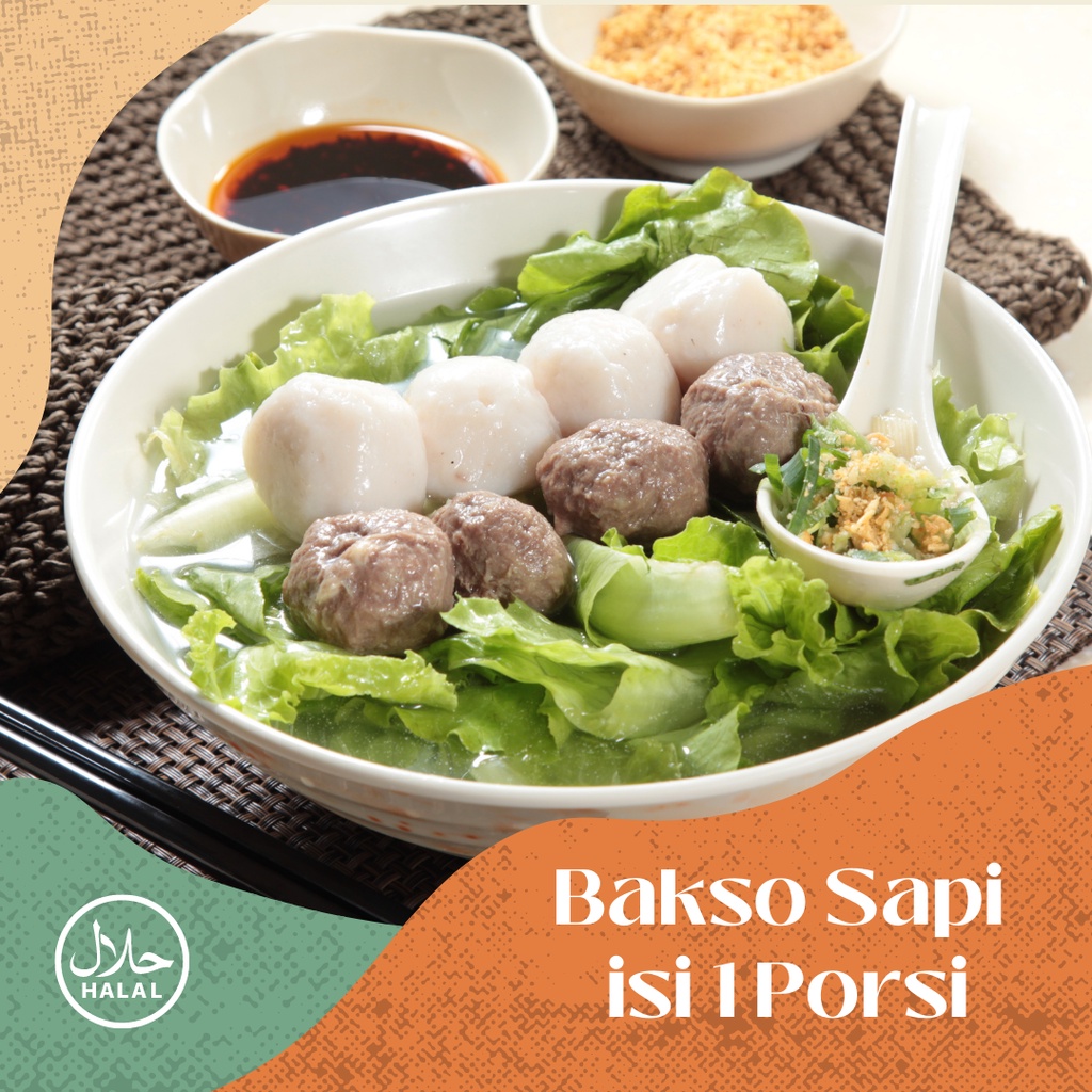 

Bakso Sapi 1 Porsi Arshaka Food iInclude Bumbu Penyedap