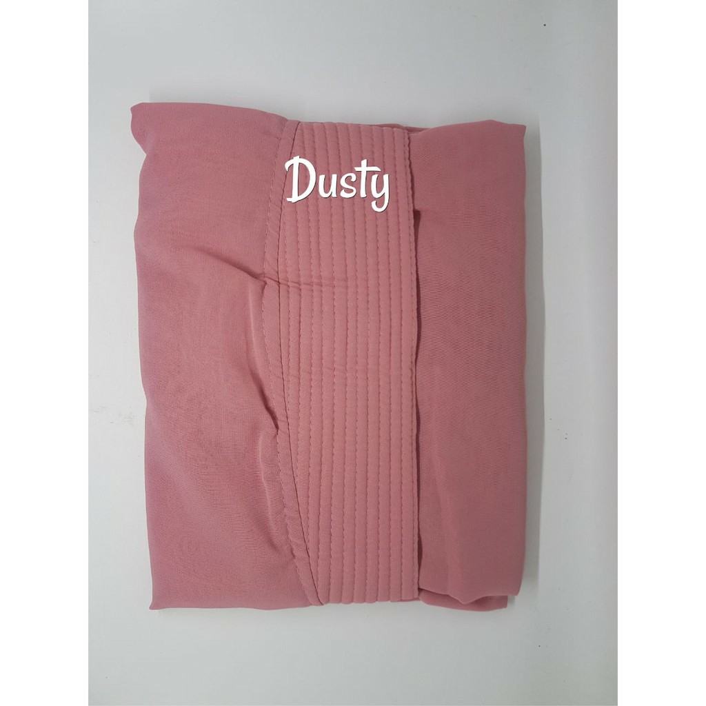 Jilbab Instan 2 Layer Jumbo Nesrin Hijab Syari Kerudung Khimar Terbaru-DUSTY