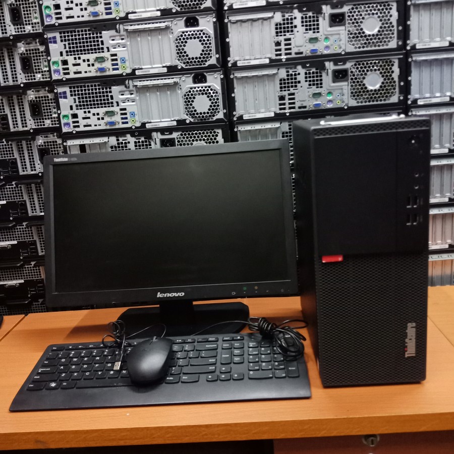 paket komputer full set cpu lenovo i5 gen 7 ram 8gb ddr4 hdd 500gb+monitor 19 inch keyboard + mouse siap pakaei