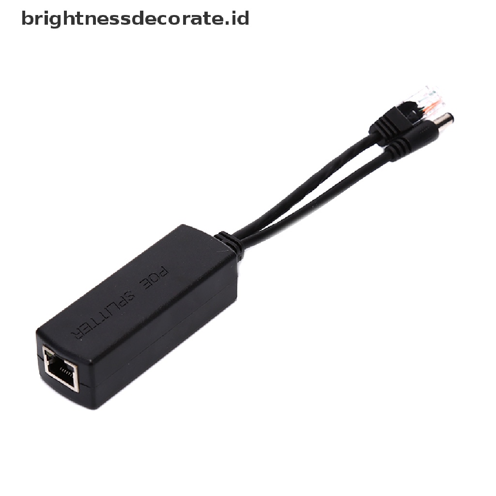 [birth] Gigabit Active PoE Splitter Power Over Ethernet 48V to 12V 1A-2A 10/100/1000Mbps [ID]