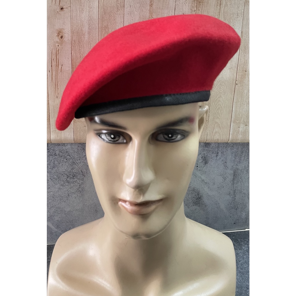 Baret Kacamata Kopassus - Baret Kopassus - Baret Merah - Baret Kopassus Kacamata Asli