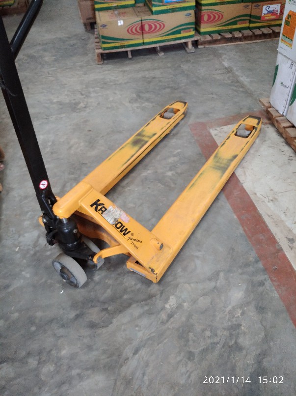 Roda Handpallet / Hand Pallet / Handlift / Hand Lift / Folklift / Folk Lift Krisbow Black Pu 70x80