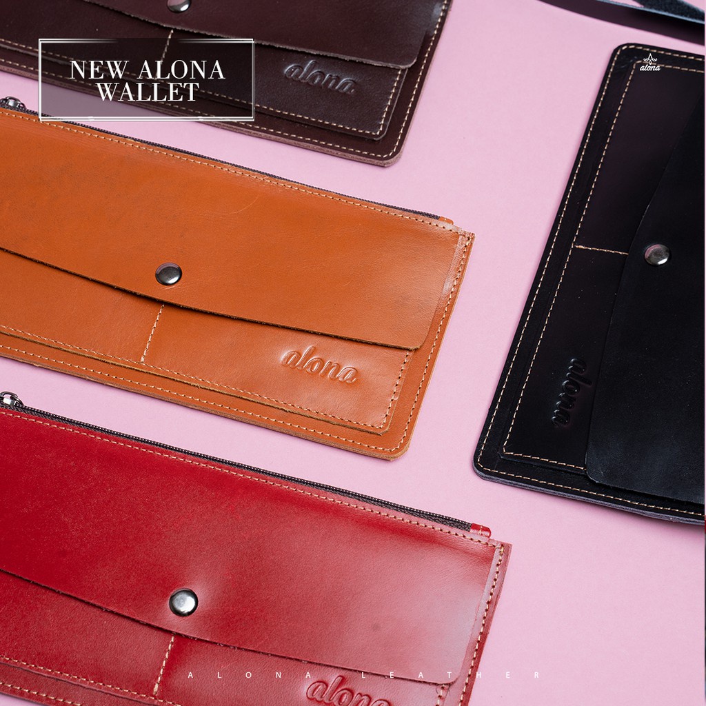 Dompet Panjang Kulit Wanita Cewek Dompet 100% Kulit Asli Premium Perempuan Terbaru Original Branded