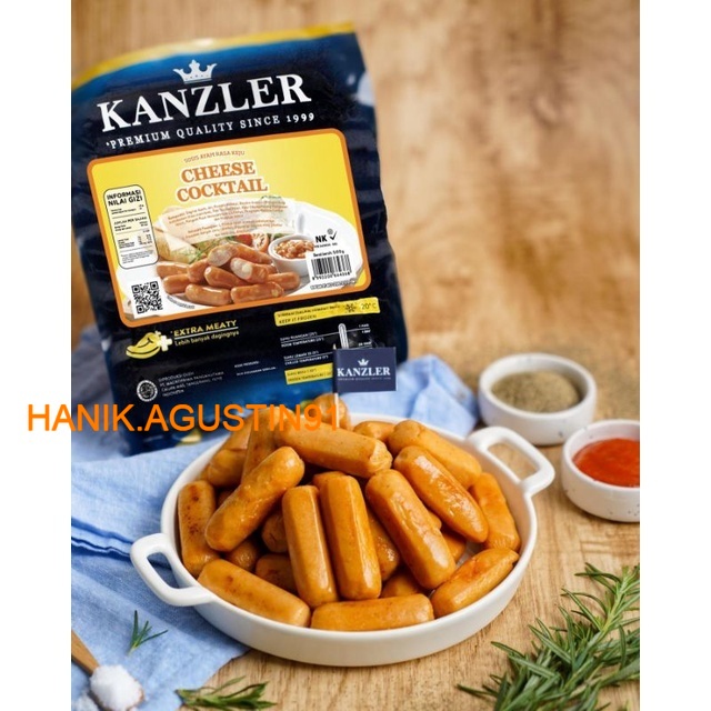 

Sosis KANZLER CHEESE COCKTAIL 500GR