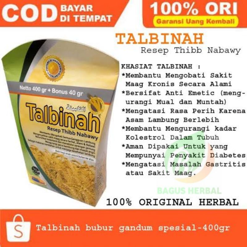 Talbinah Tepung gandum bubur talbinah untuk asam lambung