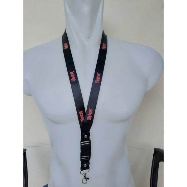 

lanyard SLIPKNOT / tali lanyard band gantungan leher name tag id card / pods / brand lokal