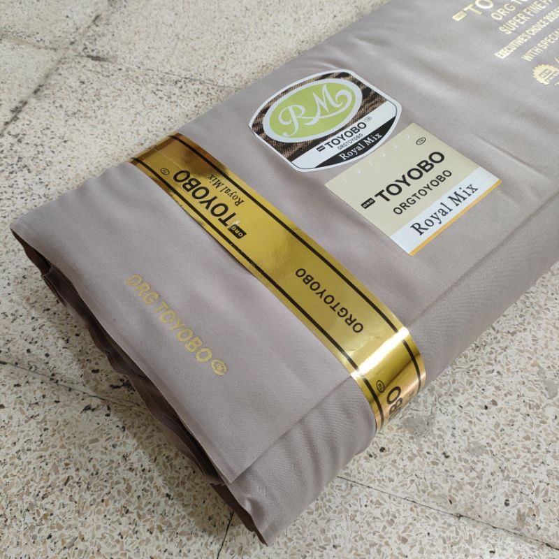 [TERMURAH] KAIN KATUN TOYOBO ROYAL MIX / Royalmix Premium Import / 100% Original Toyobo / Tidak KW-62 Milk Choco