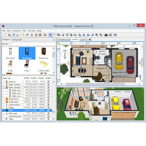 [FULL VERSION] Sweet Home 3D 6.2 Desginer Software - GARANSI AKTIVASI