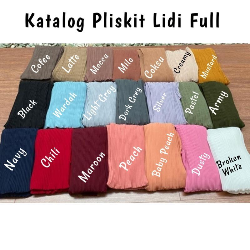 Warna Baru Pashmina Plisket Lidi Anak