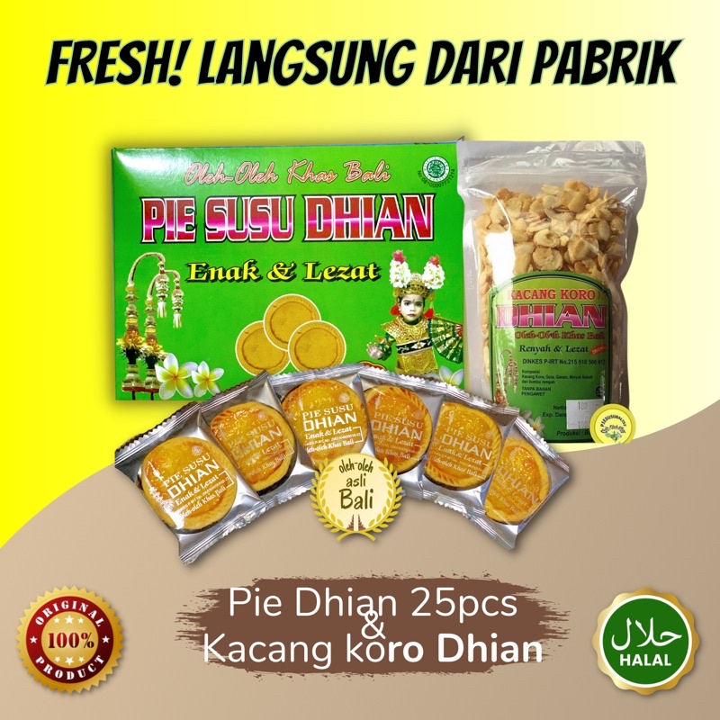 

Paket Hemat Pie susu dhian + kacang koro dhian