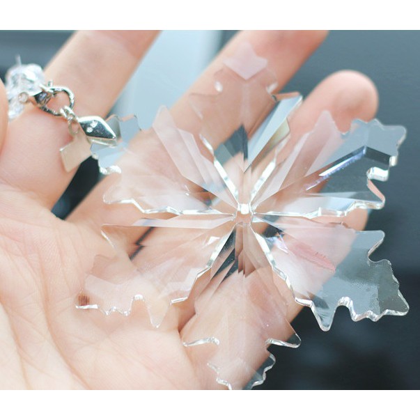 Gantungan Spion Car Bunga Middle Mirror Crystal Snow Flower Limited Edition Super Premium
