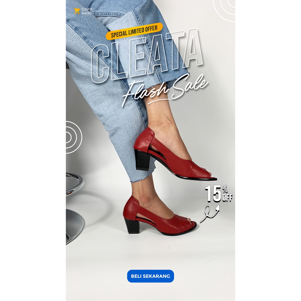 Emma Heels 5cm Sepatu Wanita nyaman dipakai bisa cod bayar ditempat