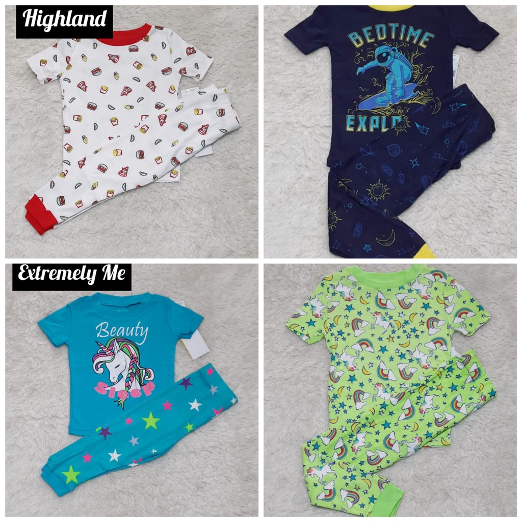 Extremely Me Piyama Set Anak Branded Sisa Eksport Setelan Anak