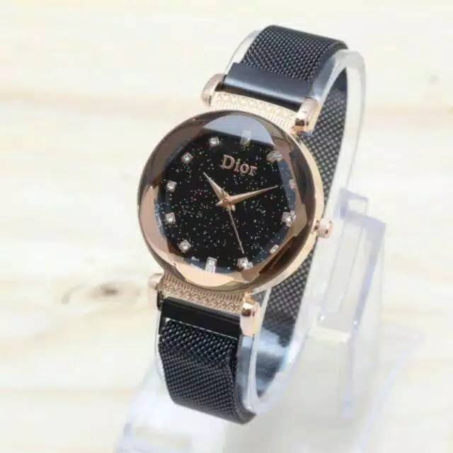 Flash Sale Murah Jam Tangan Wanita Diyor Magnet Mata Glitter D727